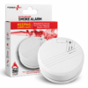 powerplus battery operated smoke alarm – photoelectric fire detector for homes & apartments