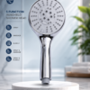 waves 5 function handheld shower head – chrome finish