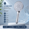 waves 5 function handheld shower head – chrome finish
