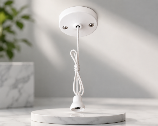 powerplus 10a 2 way ceiling pull switch | white
