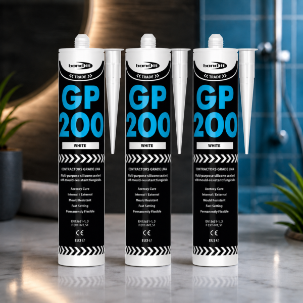 gp200 general purpose lma acetoxy silicone sealant – mould resistant 275ml (pack of 3)