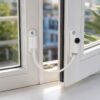 maxus window restrictor safety cable lock 20mm – white child safety & security restrictor