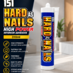 151 Hard As Nails High Power Interior Adhesive 310ml, 151 Hard As Nails Adhesive, High Power Interior Adhesive, Interior Grab Adhesive, Grab Adhesive 310ml, High Strength Adhesive, Construction Adhesive, Instant Grab Adhesive, Paintable Adhesive, DIY Adhesive, Professional Adhesive, Skirting Board Adhesive, Wall Panel Adhesive, Plasterboard Adhesive, Coving Adhesive, Trim Adhesive, Wood Adhesive, Brick Adhesive, Ceramic Adhesive, Interior Construction Adhesive, Strong Hold Adhesive, Building Adhesive Cartridge, White Grab Adhesive, Multi Purpose Interior Adhesive, Home Improvement Adhesive, Interior Bonding Adhesive, Hard As Nails Construction Adhesive, Sealant Gun Adhesive, Decorative Moulding Adhesive, Strong Interior Adhesive
